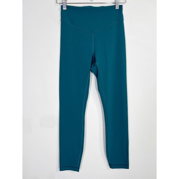Lululemon Wunder Under Nulu High-Rise Tight 25" Storm Teal - Picture 4 of 11